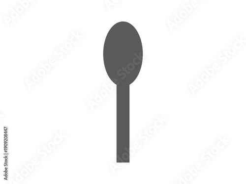 スプーンのアイコンのイラスト
