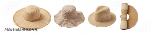 Wallpaper Mural Sun hat set. Torontodigital.ca