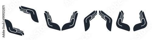 Protective hand icons