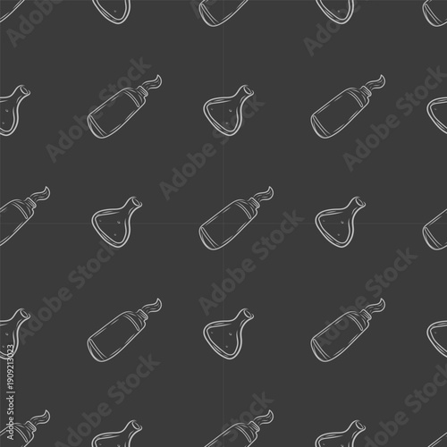 doodle education pattern. hand drawn school and education background