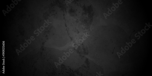 Distressed rough black grunge cracked wall slate texture. Chalk board and Black board grunge backdrop background. Wall grunge backdrop rough background dark black and stone.