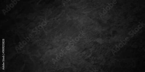 Distressed rough black grunge cracked wall slate texture. Chalk board and Black board grunge backdrop background. Wall grunge backdrop rough background dark black and stone.