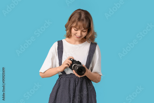 Beautiful young woman with ...