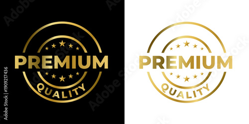 Premium Quality Gold Badge Label Luxury Emblem Design