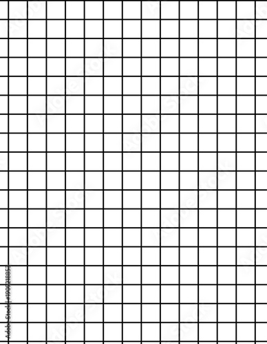 Black White Grid Graph Paper Template | Pixel Art Drawing Grid Background | Design Layout Grid Wallpaper, Blank Graph Paper Pattern, Minimalist Design Background Template