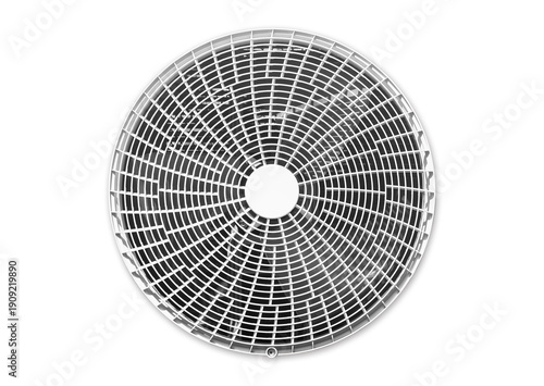 Cuadro en lienzo Circular grille condensing unit or The Air compressor condensing fan's cover out