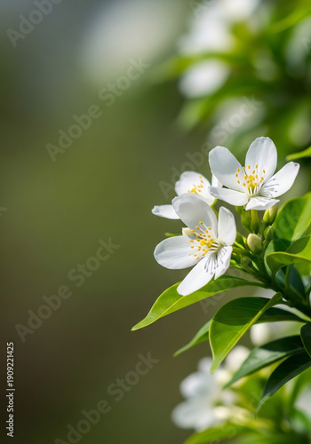 Floral Bloom Artistically Showcasing White Flowers Beauty