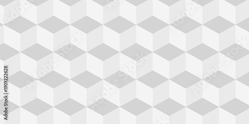 Cubic pattern and seamless cube grid hexagon technology background. Geometric pattern illustration mosaic, square and triangle wallpaper.