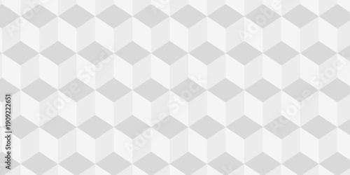Cubic pattern and seamless cube grid hexagon technology background. Geometric pattern illustration mosaic, square and triangle wallpaper.
