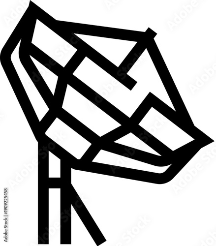 Satellite dish antenna receiving and transmitting signals, representing global communication, broadcasting, data transfer, and technology for internet and television services