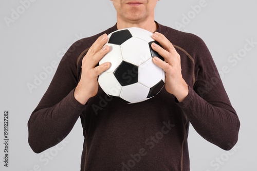 Sporty middle-aged man with...
