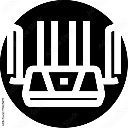 Router icon displaying wireless internet connection, managing data flow, and enabling device communication within a local area network or linking to a broader online environment