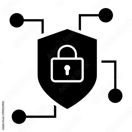 Firewall vector icon. Cybersecurity Illustration sign. Computer antivirus symbol. Data protection logo.