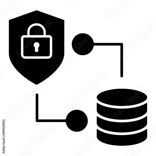 Firewall vector icon. Cybersecurity Illustration sign. Computer antivirus symbol. Data protection logo.