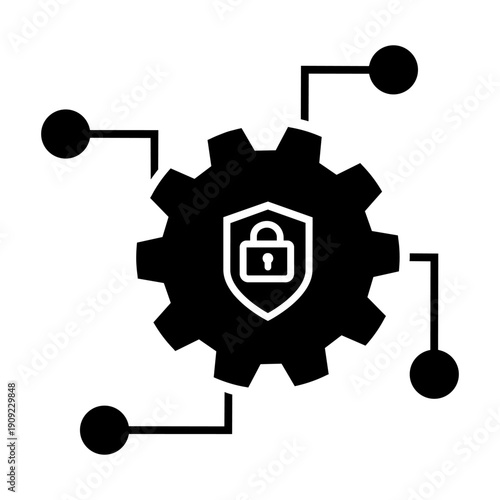 Firewall vector icon. Cybersecurity Illustration sign. Computer antivirus symbol. Data protection logo.