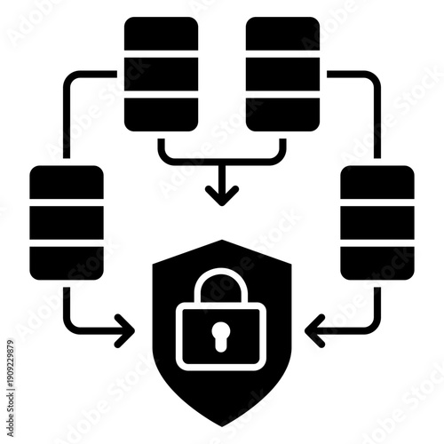 Firewall vector icon. Cybersecurity Illustration sign. Computer antivirus symbol. Data protection logo.