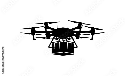 Modern Quadcopter Drone Vector Illustration