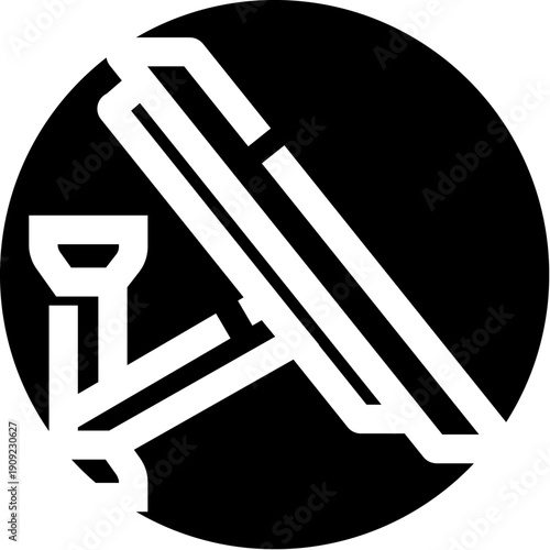 Security camera icon illustrating monitoring and protection of property, offering a visual representation of surveillance technology for safeguarding homes, businesses, and public spaces