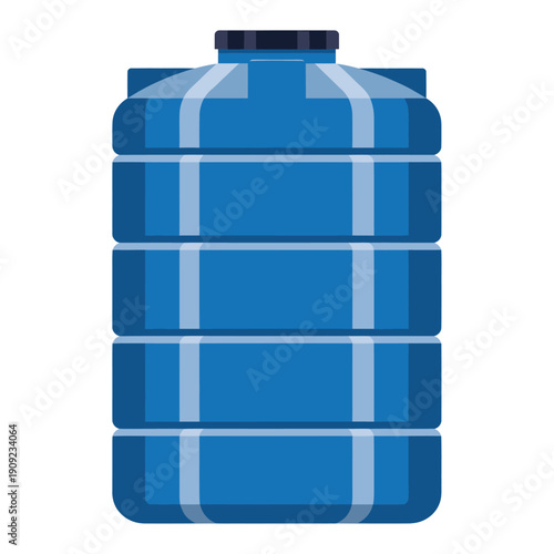 Blue Plastic Water Storage Tank for Industrial and Residential Use.