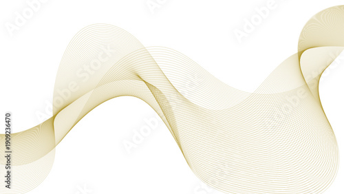 Abstract wave element for design. Digital frequency track equalizer. Stylized line art background. Vector