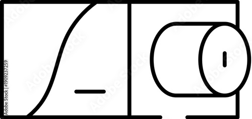 Outline icon representing a front loading washing machine or clothes dryer with a control panel and round door, symbolizing laundry tasks and domestic appliances