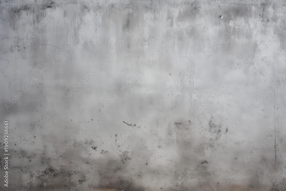 Obraz premium Gray concrete wall texture displaying weathered surface, cracks, stains, and grunge details
