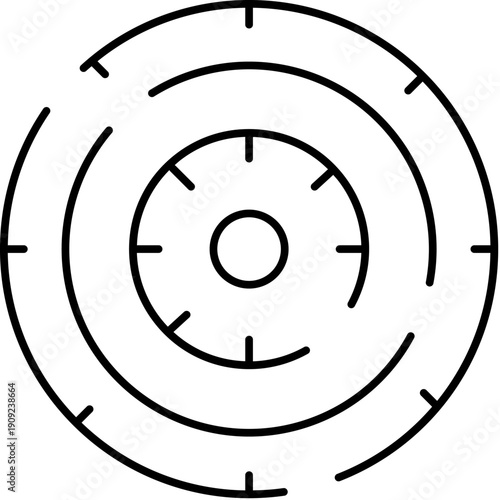 Circular maze representation showcasing a labyrinth structure requiring logic, critical thinking, and strategic planning for navigation and finding a solution to a complex challenge