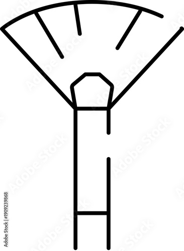 Essential cosmetic fan brush providing precise application for beauty products, often used for highlighting, contouring, or brushing away excess makeup