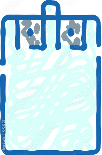 Doodle style water filter illustration showing household filtration process, clean drinking water output, and icons for purity, hygiene, sustainability, and everyday kitchen use