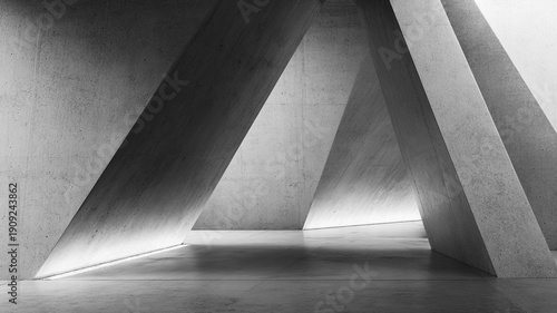 abstract modern architecture fragment. - clean geometric lines and shapes.