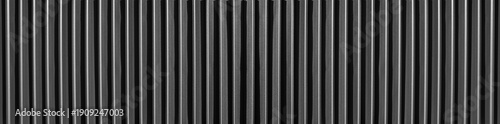 Foto Black Corrugated metal texture surface or galvanized steel