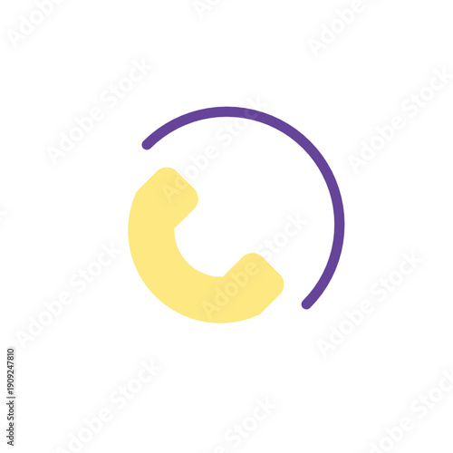 Call center icon for phone assistance, customer care, and service communication.