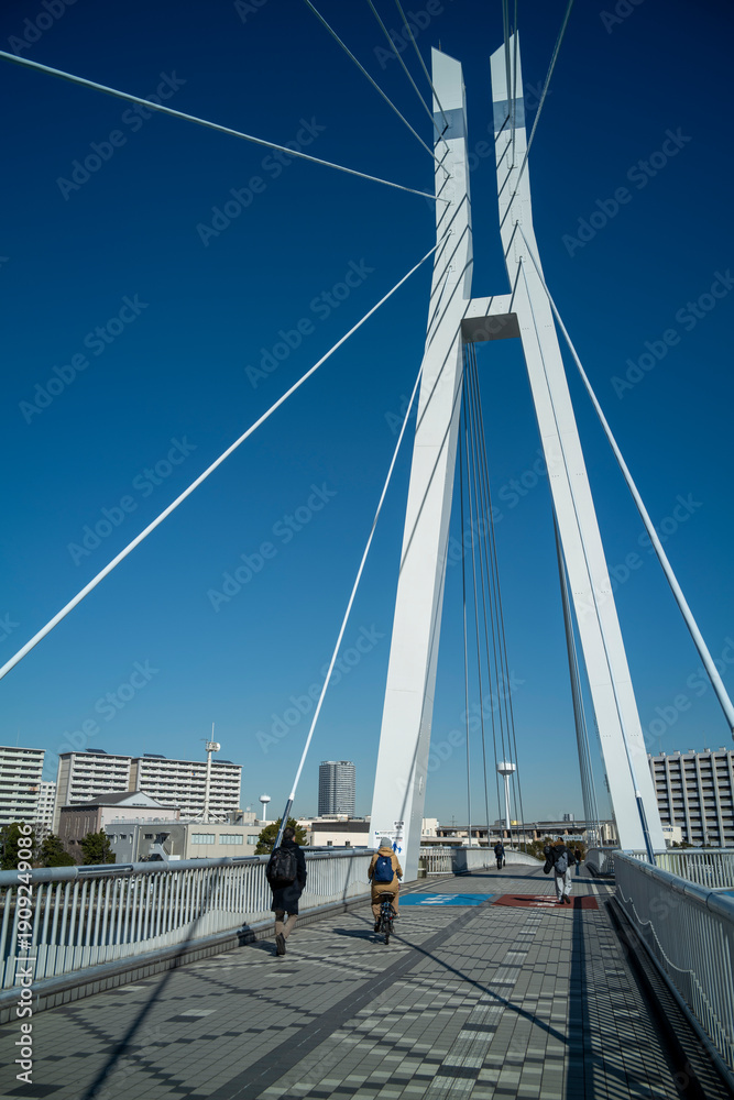 Fototapeta premium 辰巳桜橋 東京都江東区