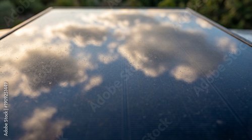 A sunlit sky's cloud reflec...