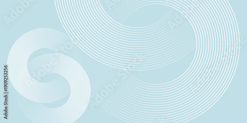 Modern abstract background. Glossy white gradient circle lines. Minimal geometric pattern. Simple graphic elements. Futuristic concept. Suitable for cover, poster, banner, brochure, eps10.