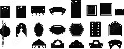 Shopping, Tags, Labels, Retail, Price, Sale, Discount, Badge, Sticker, Template, Vector, Silhouette, Collection, Marketing, Branding, Store, Commerce, Design, Isolated, Set