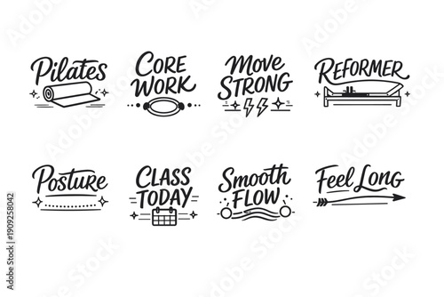 Pilates motivational words for core strength and flexibility