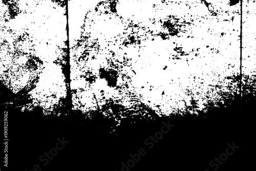 Wallpaper Mural Black vintage grunge abstract texture in retro style, transparent PNG background element for creative design. Torontodigital.ca