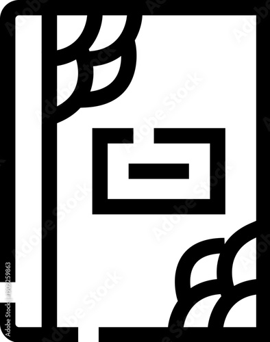 Fantasy spell book with decorative cover illustrating the concept of magic, knowledge, and mystery, ideal for themes of education, storytelling, and imaginative adventures