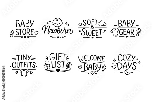 Newborn baby store: gift lists, tiny outfits, soft and sweet baby gear