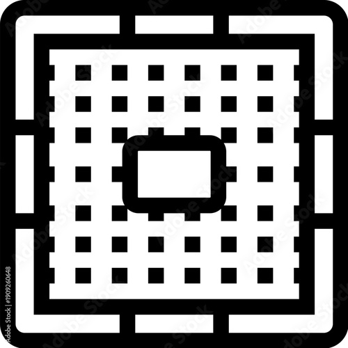 Processor microchip representing digital computing, data processing, and advanced technology, essential for computer hardware, electronic devices, and artificial intelligence development