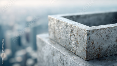 Urban Vista: A stark concre...