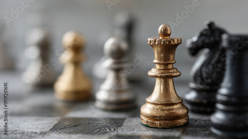 Chess Queen's strategic vie...