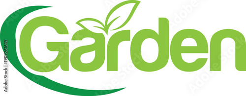 Vector Garden leaf logo design