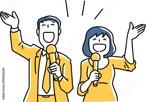 社員証を見せる女性スタッフ