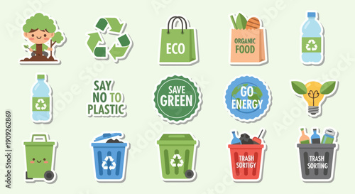 Eco Friendly Icons for Sustainable Living.