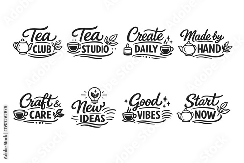 Inspirational tea quotes and motivational phrases for creativity and positivity
