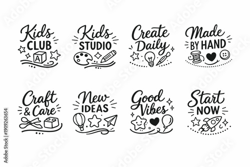 Creative labels for kids activities and inspirational projects