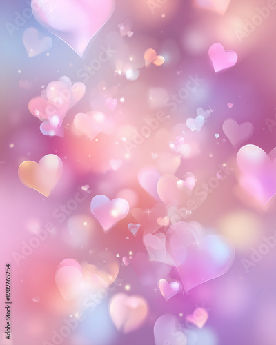 Soft pastel Valentine's Day background