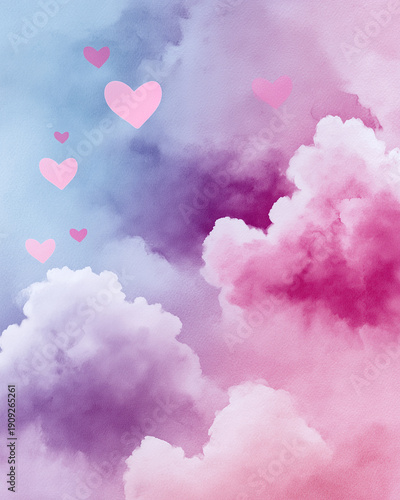 Soft pastel Valentine's Day background